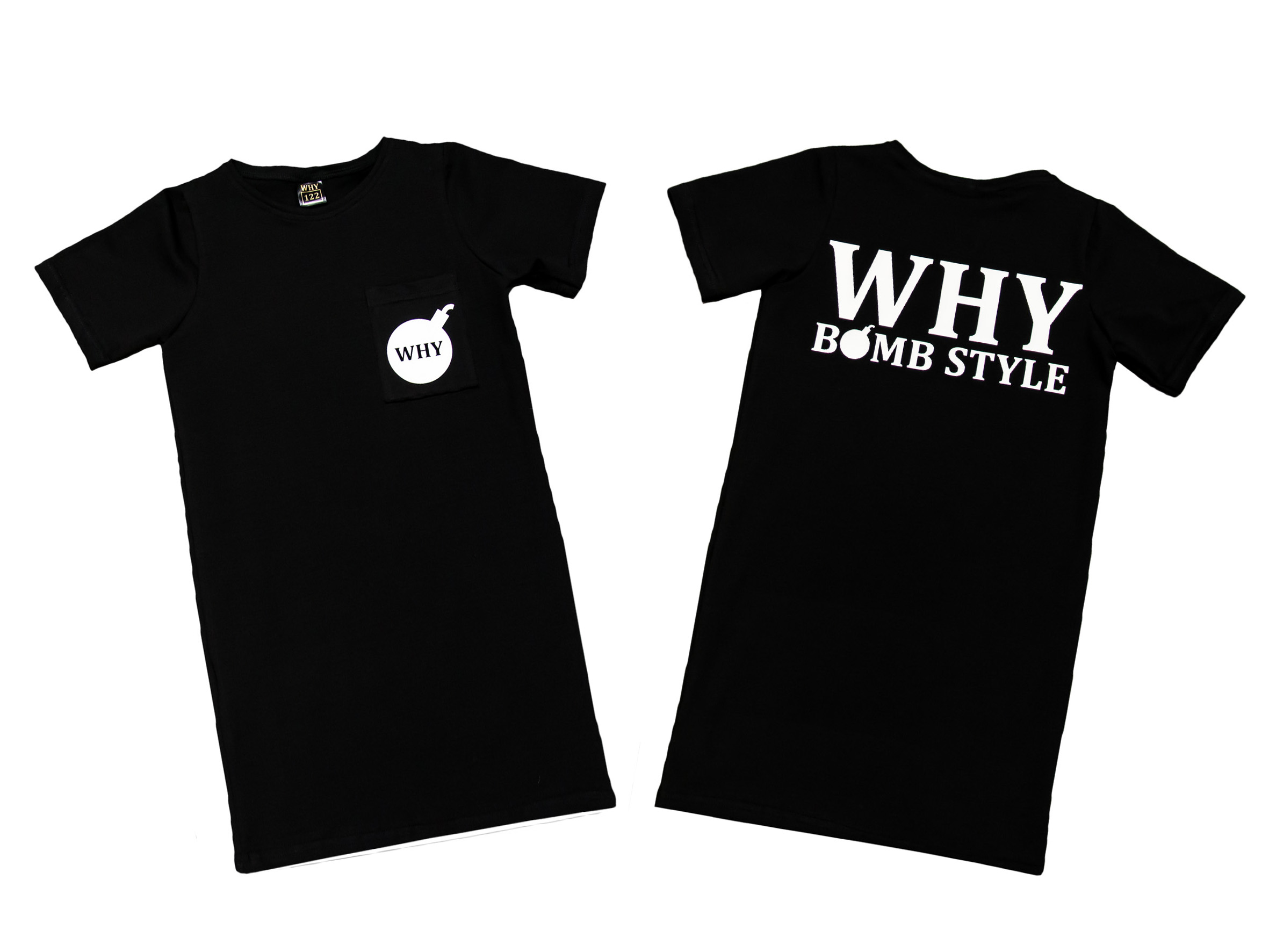 Dámske tričkošaty Bomb Style čierne