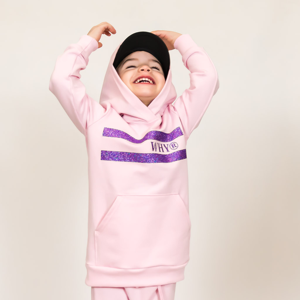 Detská mikina Glash Purple ružová