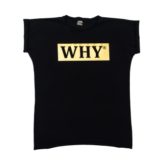 Dámske tričko Free Why® čierne/zlatá